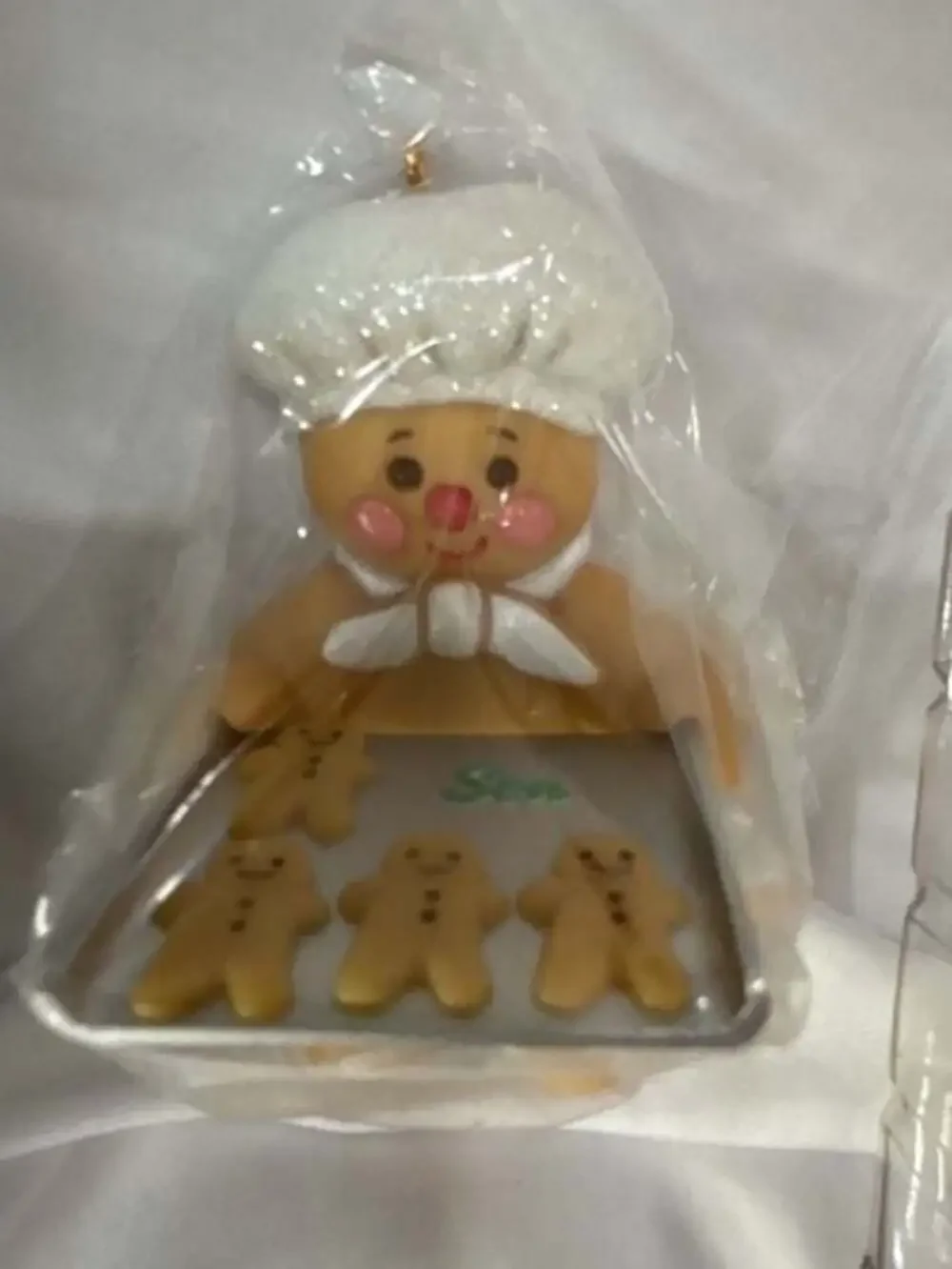 1988 Hallmark Keepsake Ornament: Son Gingerbread Cookie Boy with Cookies